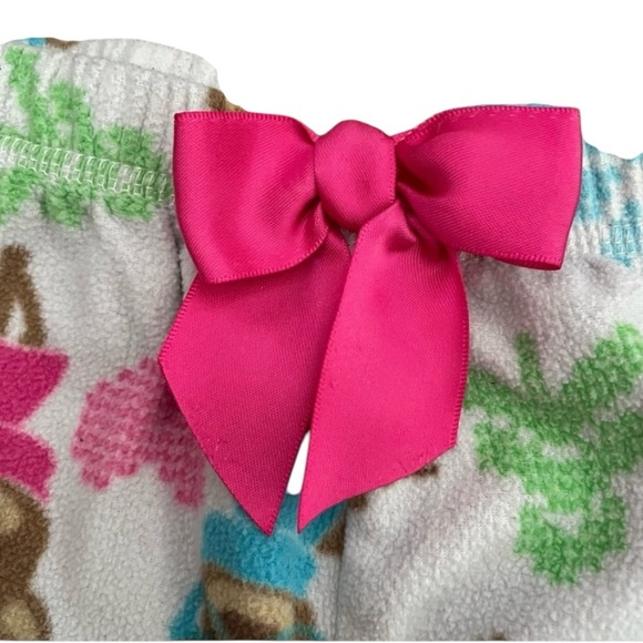 4/$25 St Eve Fleece Pajama Pants Holiday Rain deer Size 12 Bow Elastic Waistband - Picture 6 of 6